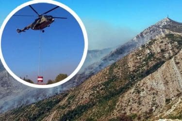 Пожар пустоши Леотар, гаси и хеликоптер Оружаних снага БиХ