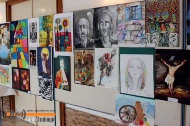 Република Српска из угла малих сликара-Изложени ученички радови